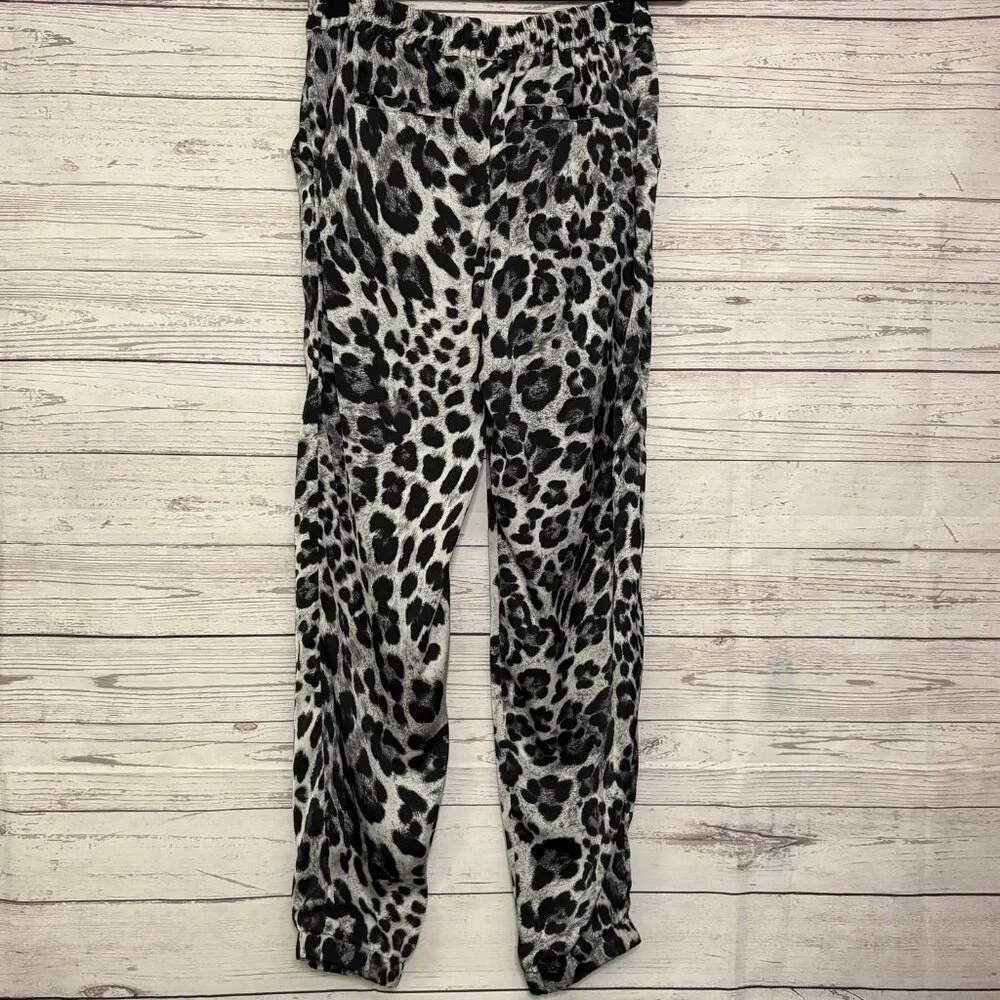 Michael Kors Grey Leopard Print Joggers US4‎